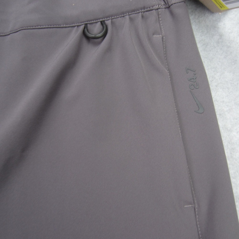 Nike Pants Womens Small Gray Dri-Fit 24.7 Ankle High Rise Barrel Leg Stretch - Picture 2 of 16
